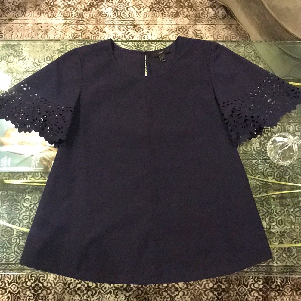 J Crew swing top, comfortable poplin fabric